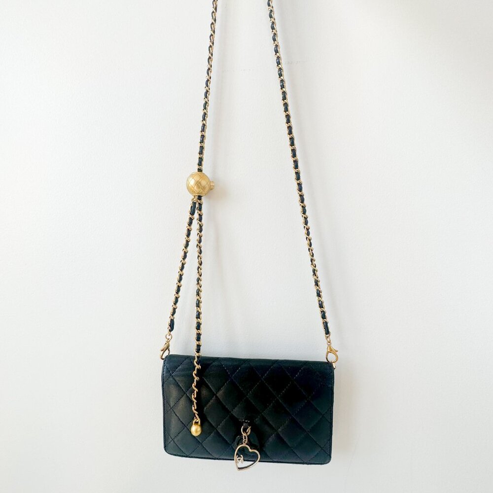 Chanel Black Wallet with Chain - Picture 5 of 16